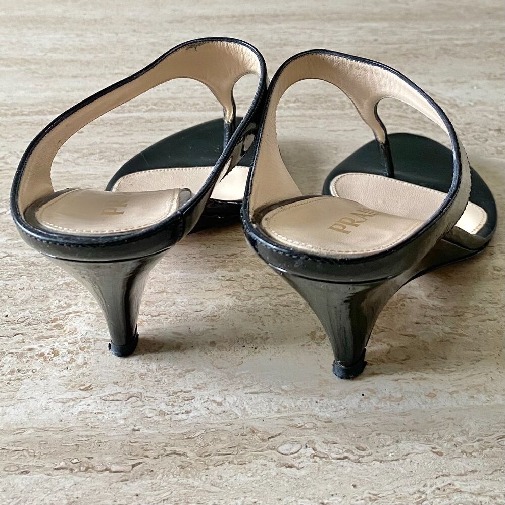 Vintage Prada Thong Sandal Wedge Heels - Picture 5 of 6